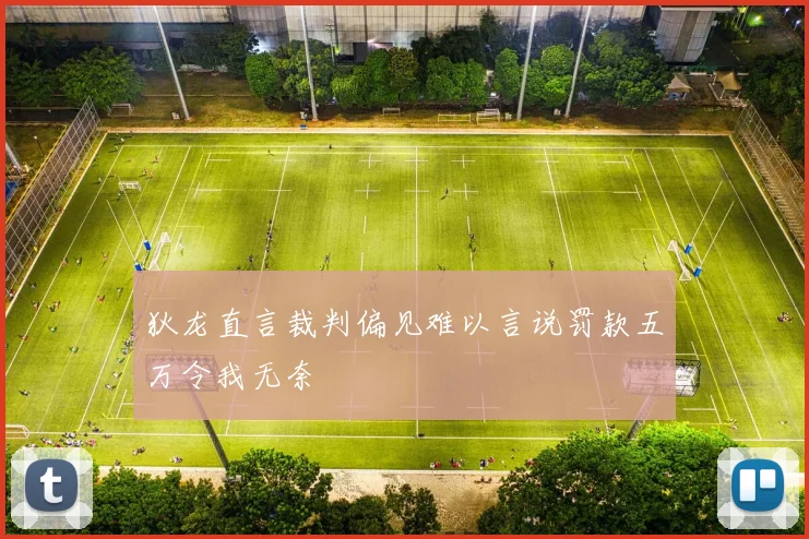 狄龙直言裁判偏见难以言说罚款五万令我无奈